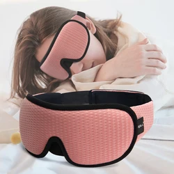 Maschera per dormire 3D Maschera per dormire con benda oscurante al 100% per gli occhi Maschera per gli occhi per il sonno liscio Maschera per gli occhi per il sonno per il viaggio Slaapmasker