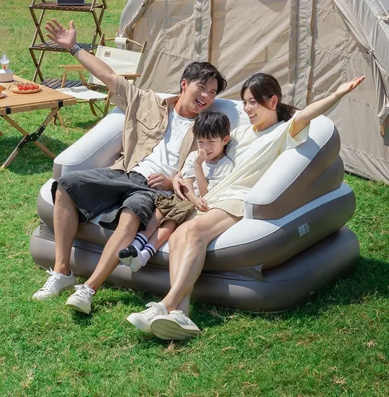Garden Sofas Inflatable Bed Double Inflatable Air Sofa Outdoor Portable Foldable Camping Couple Car Rear Exhaust Cushion Bed