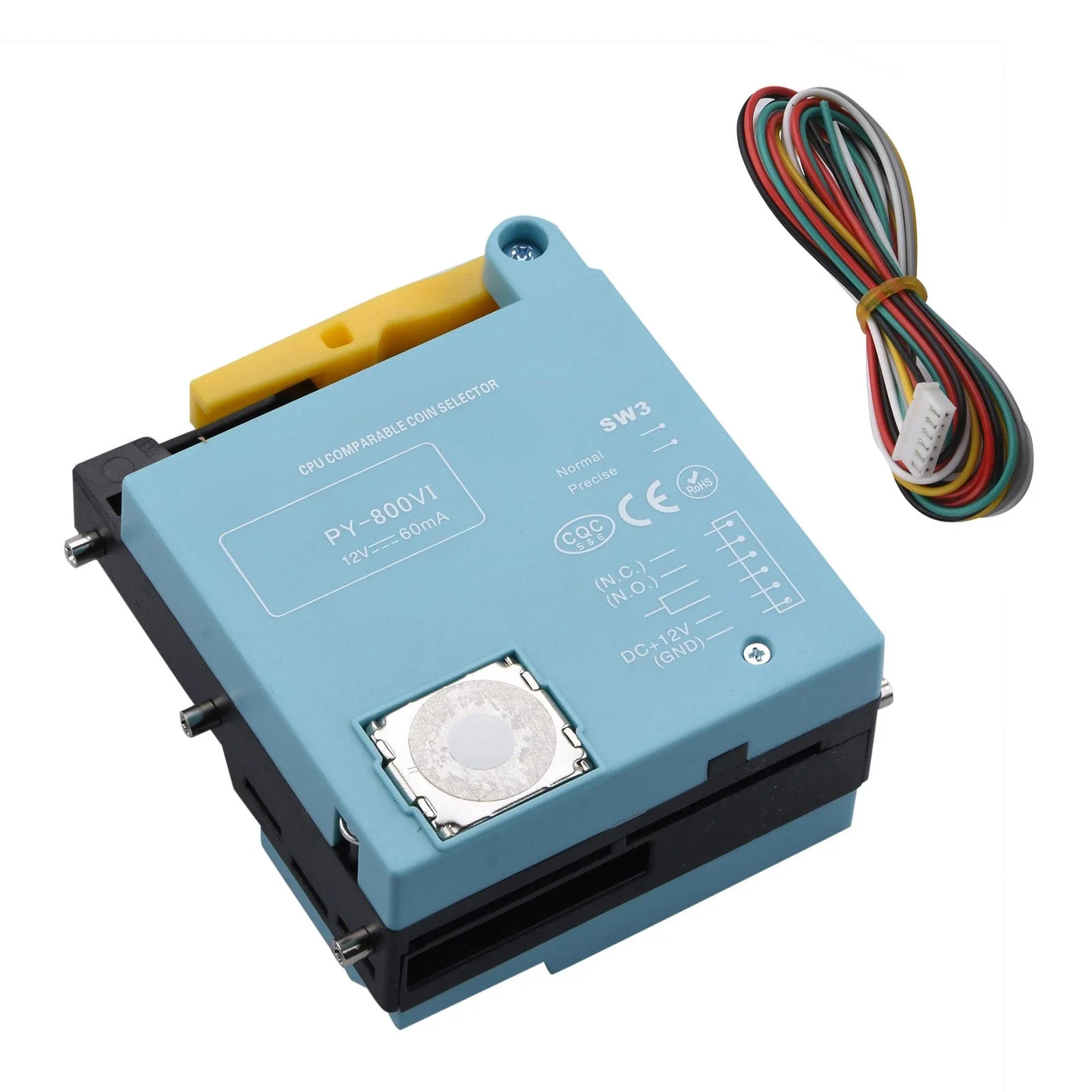 Arcade Accessory PY-800VI Upright Coin Acceptor Supports 22mm–27mm Tokens Random Color