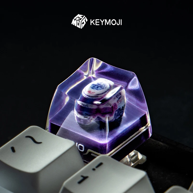 F1 Helmet Artisan Keycap Custom Handmade Personalized Resin Keyboard Cap ZHO Gaming KeyCap for Mechanical Keyboard 1U Cherry MX