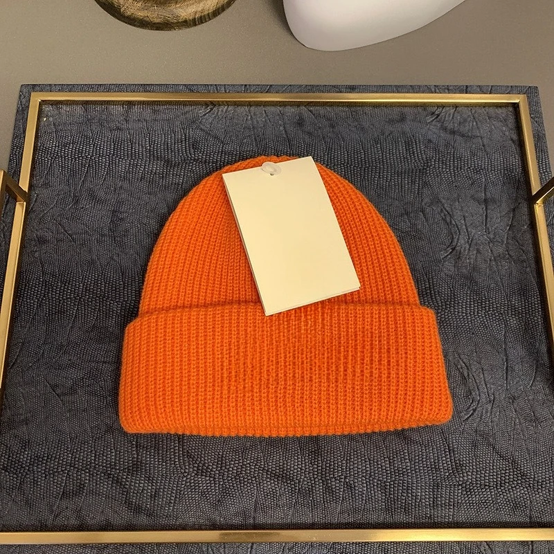 韓国風ファッションストリートウェア刺繍ビーニー - ユニセックスレターニットハット、暖かいイヤーマフ＆カジュアル防寒帽子