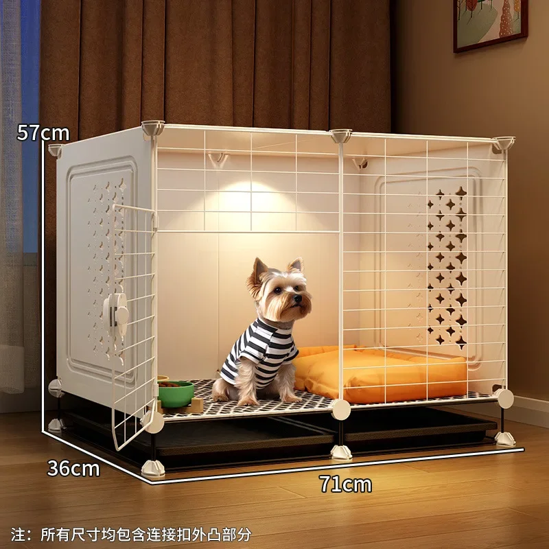 Dog cage Small dog kennel One room, one living room, one bathroom Dog villa Indoor household with toilet Bichon Teddy only