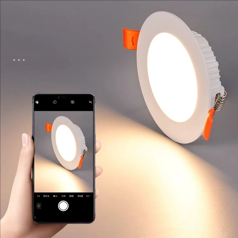 

High-performance Embedded LED Downlight 5W7W9W12W18W24W Home Office Store Spot Dimmable Ceiling Light Spotlights CRI＞80