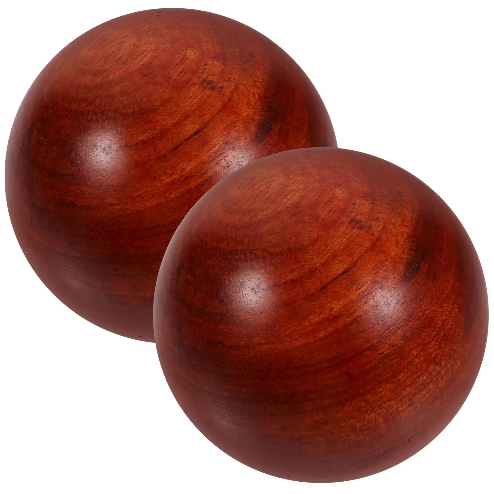 

2 Pcs Wooden Health Care Balls Rosewood Handball Large Bamboo Gym Fitness Muscle Stretch Exercise Ball