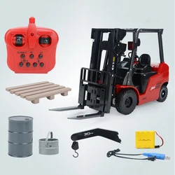 1/8 Forklift Truck 2.4g Rc Remote Control Forklift Toy Auto Demonstration Led Light Car Cool Model Kids Christmas Toys Gifts