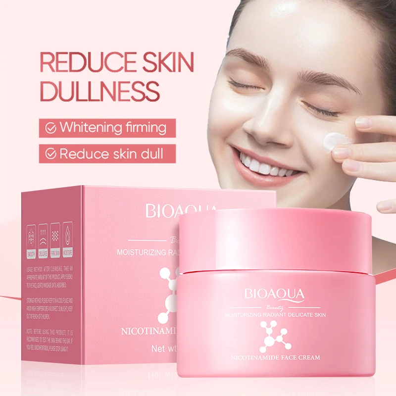 BIOAQUA Niacinamide Snail Collagen Face Cream Whitening Moisturizing Anti-Aging Anti-Wrinkle Facial Skin Care