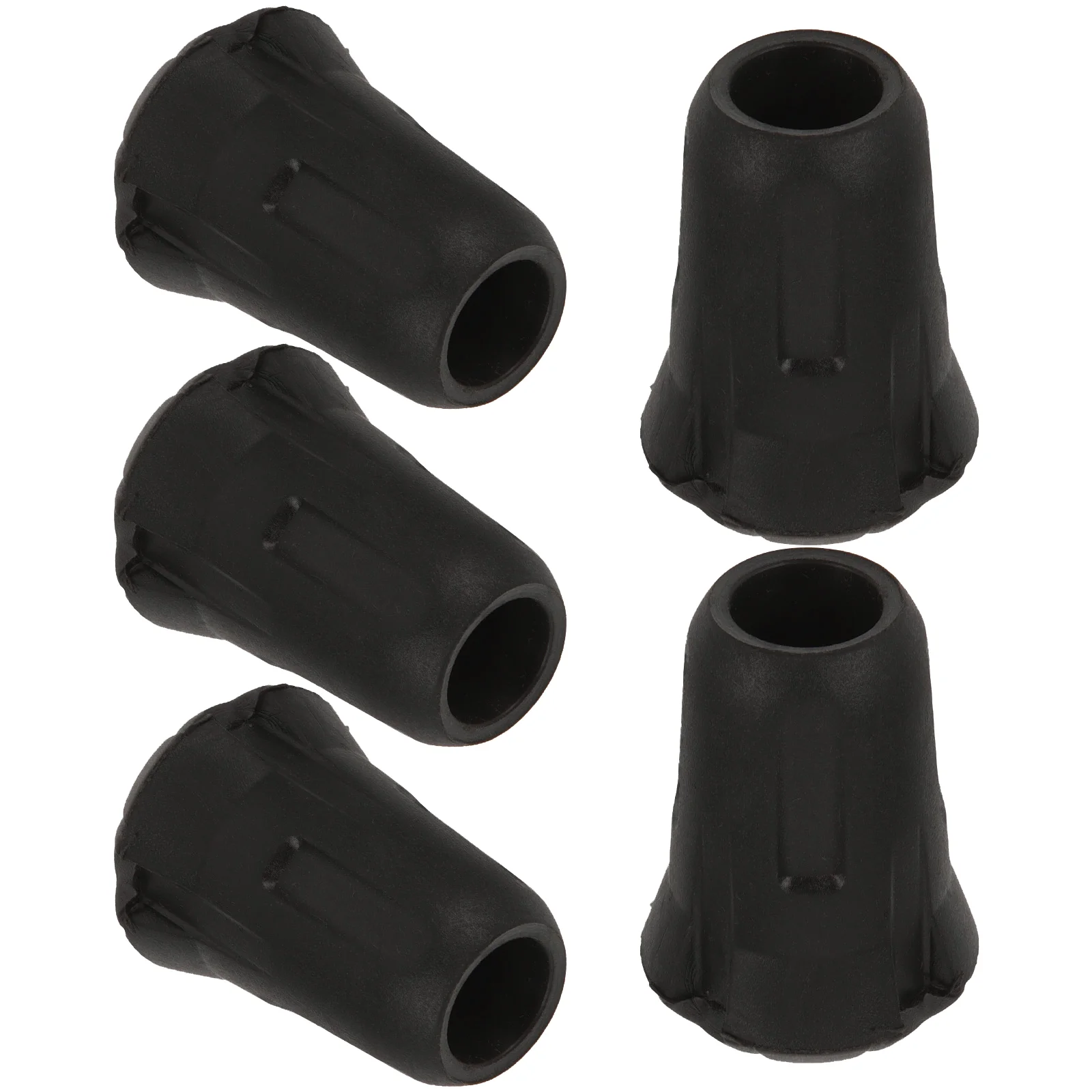 

5 Pcs Lock Accessory Protective Cover Cane Foot Pad on Small Tips Crutches Pads Plastic Hiking Pole Replacement