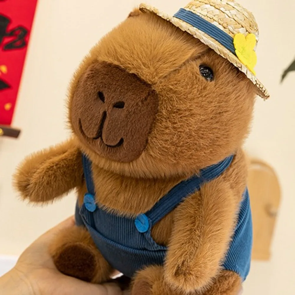 Peluche Capybara Kawaii, jouet de dessin animé, beurre moelleux, simulation de Noël