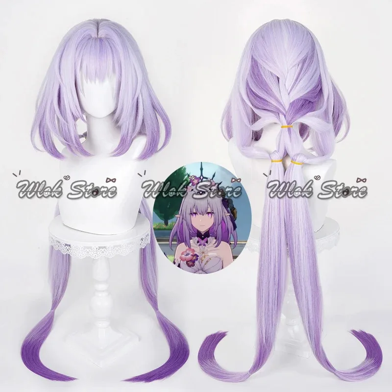 

Honkai Star Rail Castorice Cosplay Wig Purple Gradient Synthetic Wig Women Halloween Party Carnival Roleplay Props Long Hair