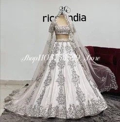 Luxury White Indian Evening Dresses With Wrap Elegant Two Piece Lace Dubai Arab Prom Dresses Maxi Formal Customised فساتين سهرات
