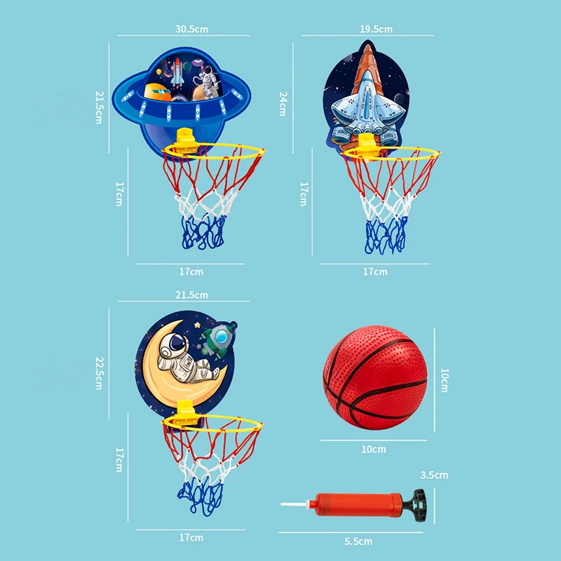 Cartoon Animal Basketball Hoop Toys Kids Throw Basketball Stand Set Indoor Outdoor Sport Games Play Toys for Children Boys Girls