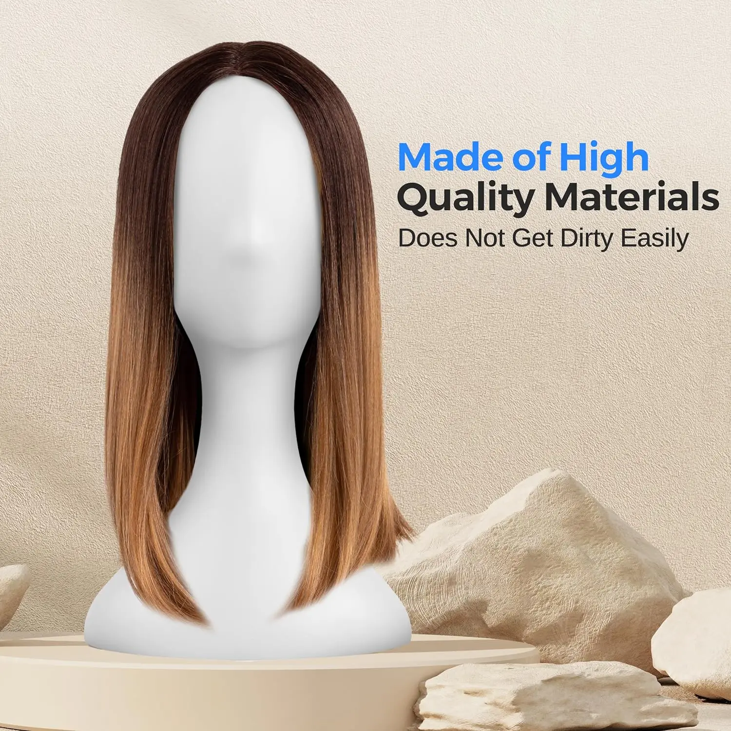 Non-fading Abstract Female Model Head Frame Wide Applicable Hat Wig Model Head Used for Displaying Styling Practice image 5