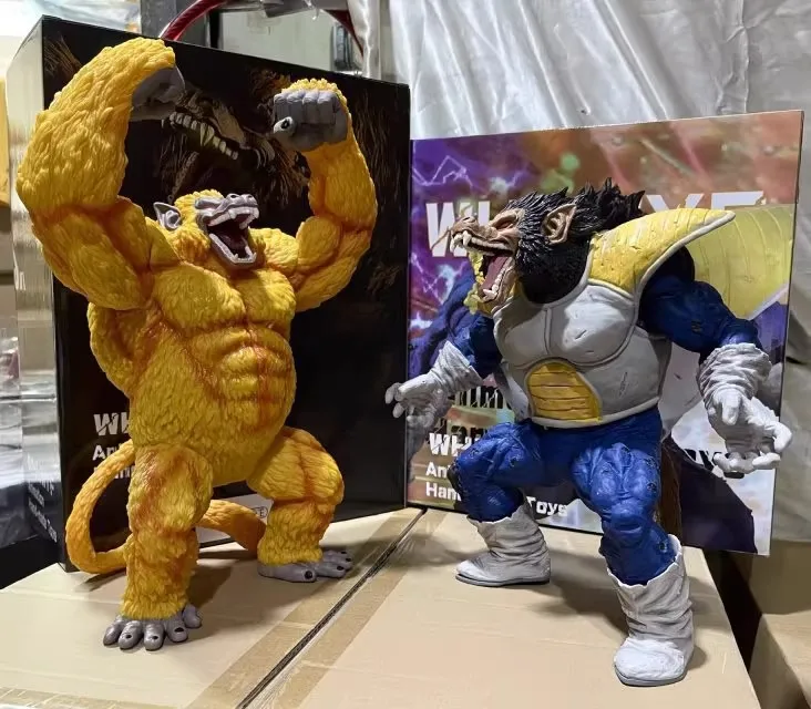 Dragon Ball Anime Golden Ape King Kong adorno de escritorio Transformable modelo hecho a mano figura de acción juguete coleccionable regalo de cumpleaños