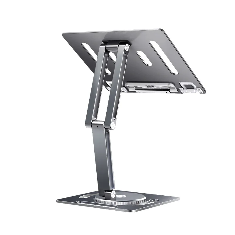 Alloy 360 degree rotating reading stand, tablet holder, notebook computer office learning two-way heightening frame