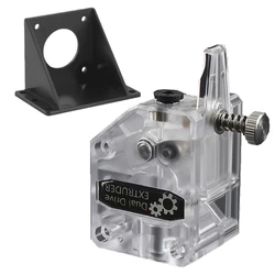 Transparent Double Gear Extruder 3D Printer Accessories BMG Reduction Extruder Double Gear Feeding Upgrade Version