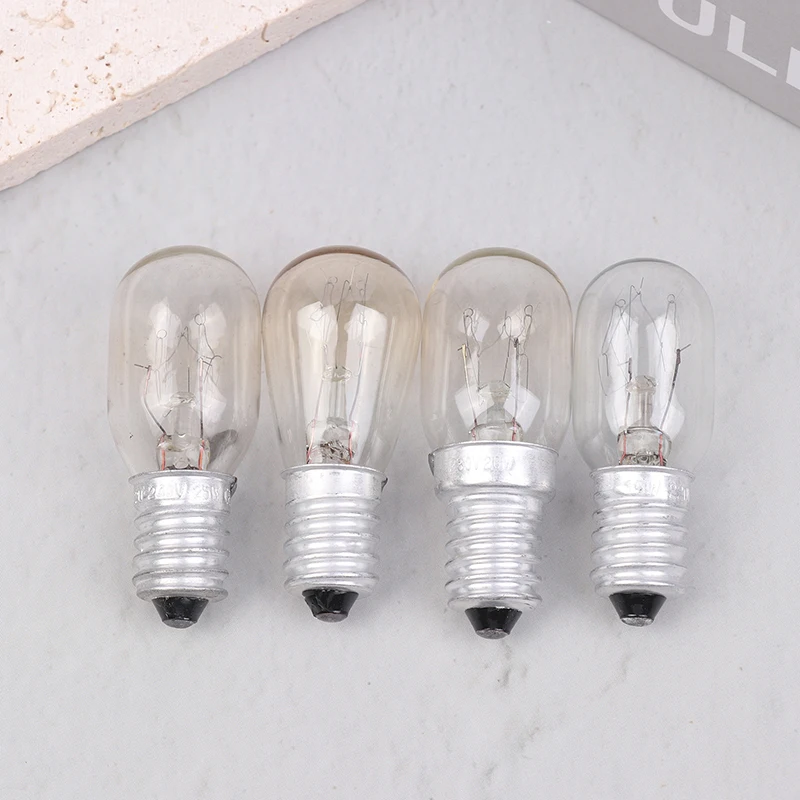 5Pcs E14 Salt Lamp Globe Bulb 10/15/20/25W 220V-230V Incandescent Bulbs Refrigerator Oven Light Bulbs Replacement Bulbs