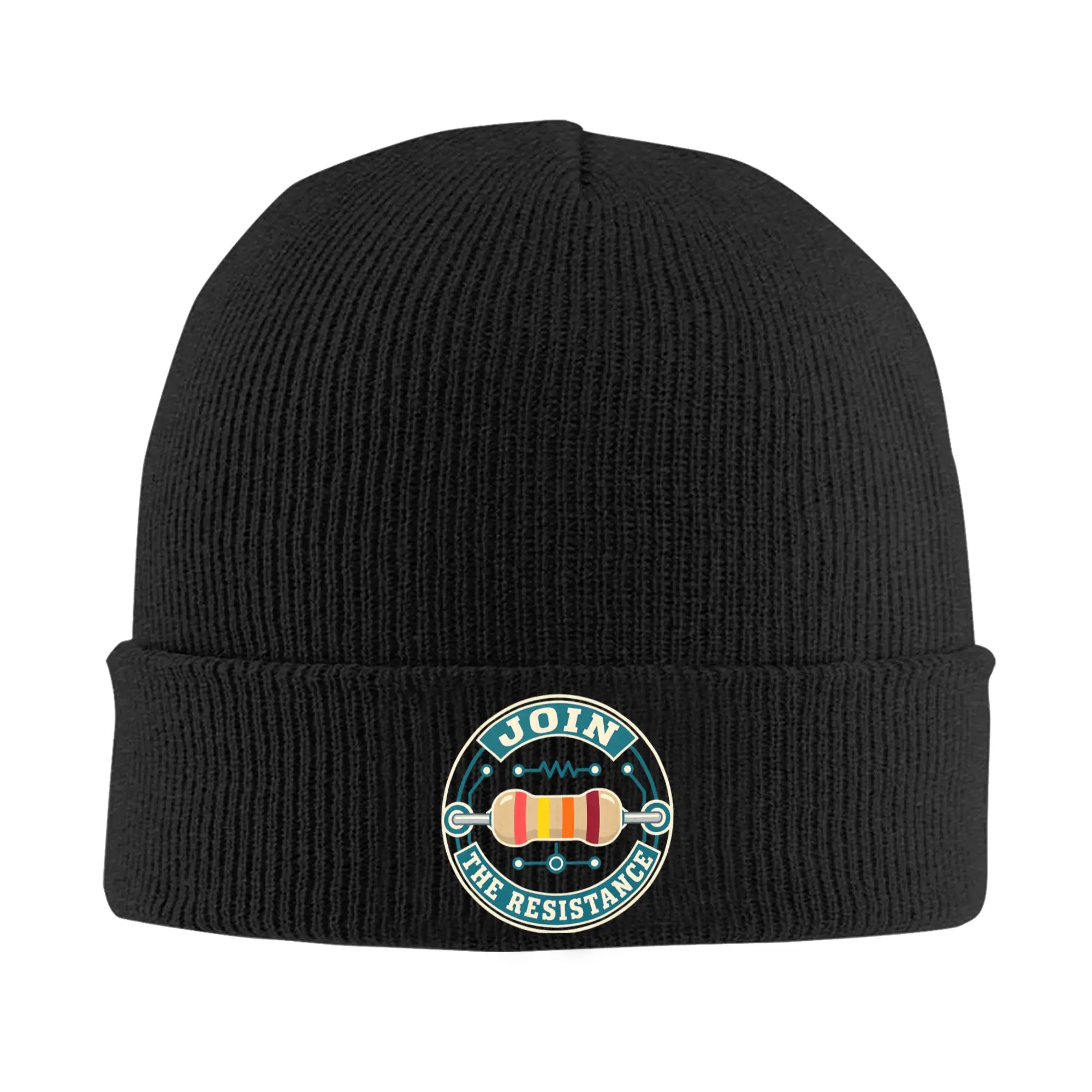 Funny Join the Resistance Engineer Knitted Hat Women Men Skullies Beanies Autumn Winter Fashion Hats Acrylic Resistor Warm Caps