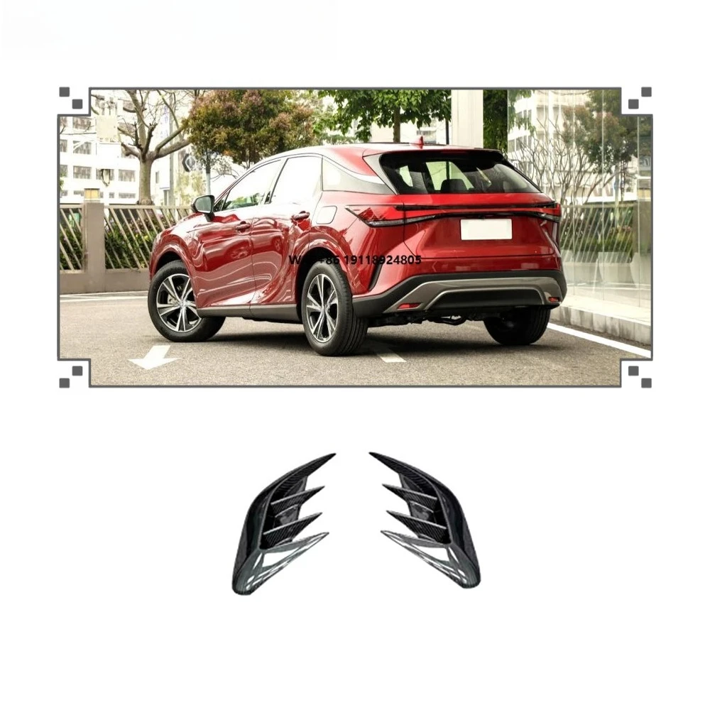 Carbon Fiber Rear Bumper Canards for  RX350 RX350H RX450 Rear Bumper Trims