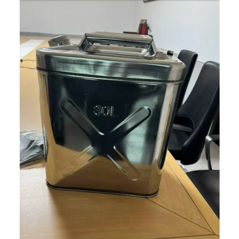 Thickened 304 Stainless Steel Fuel Tank 10L 20L 30L Portable Liquid Storage Container For Vehicles