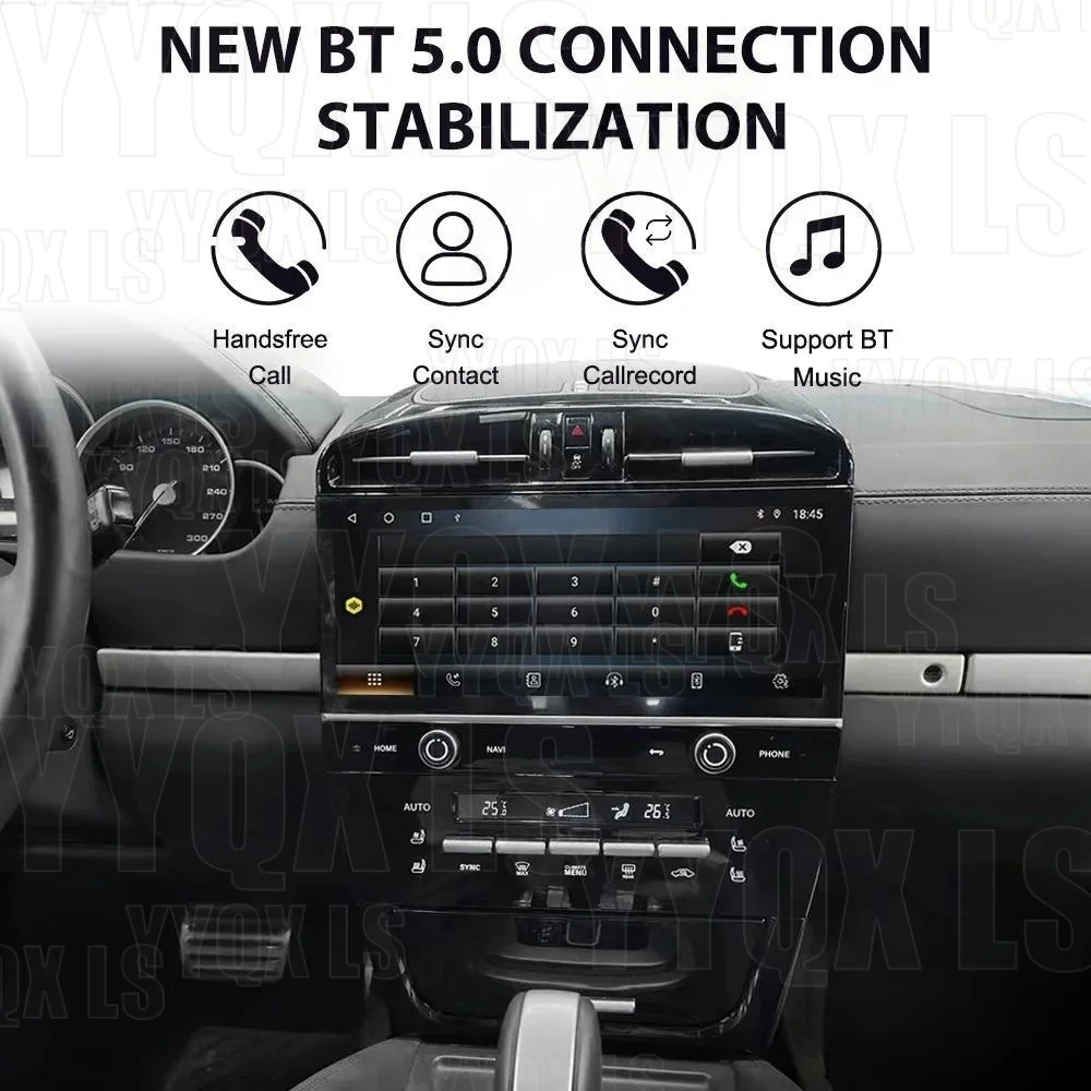 12.3 '' HD Screen Upgrade CarPlay For Porsche cayenne 2003-2009 Car Radio GPS Navigation Multimedia Player Android 14 Head Unit