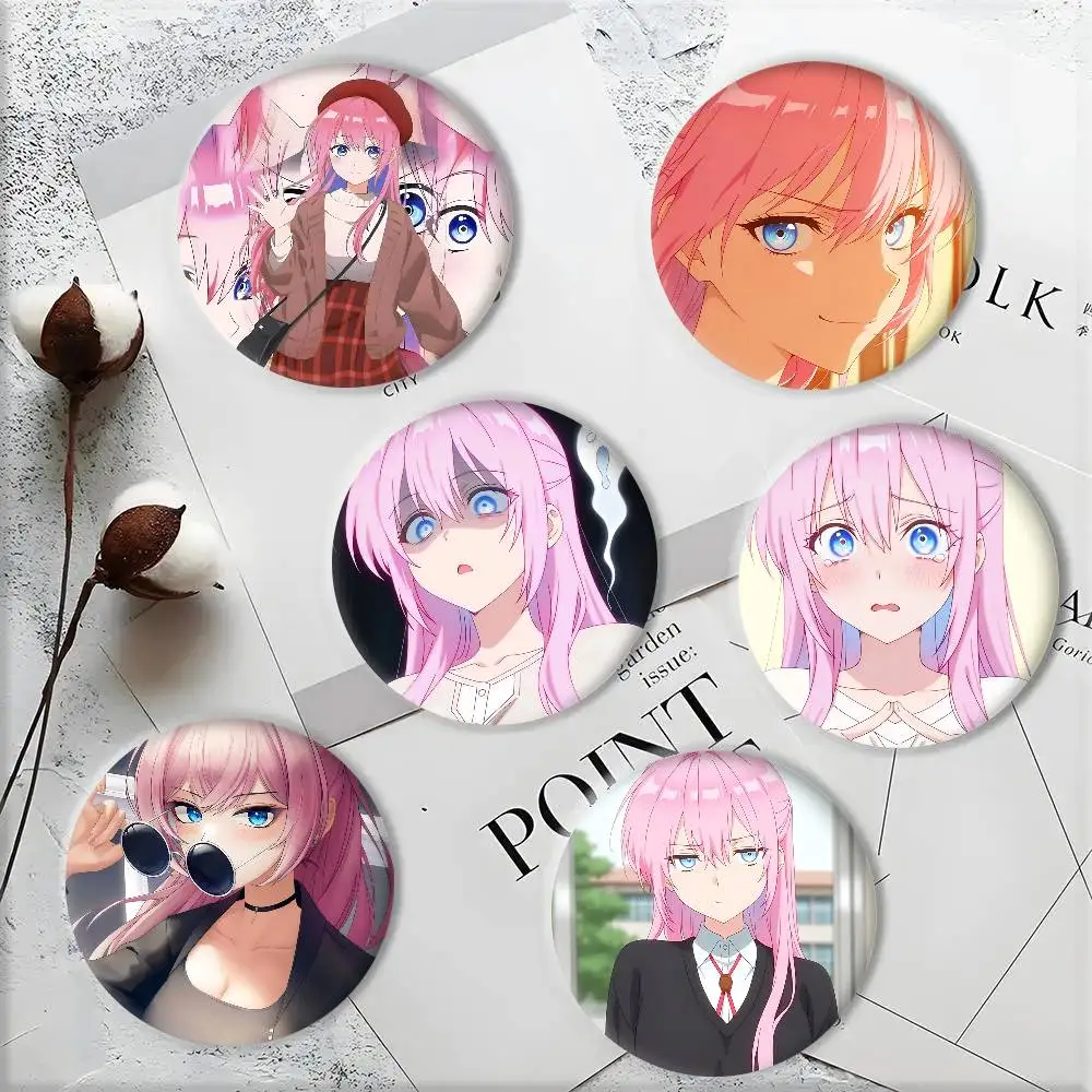Love Anime S-Shikimori's Not Just a Cutie Shikimori Miyako Badge Tinplate DIY Backpack Clothing Accessories Jewelry Pins