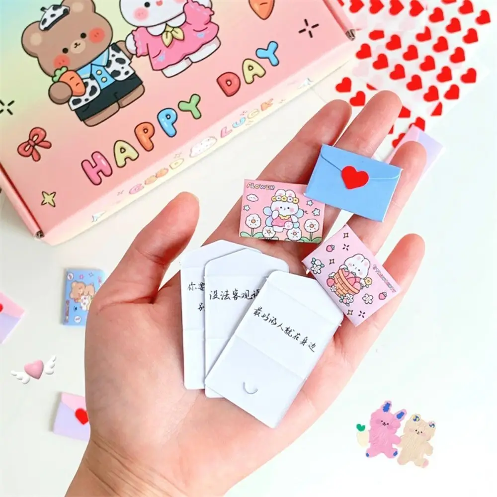 DIY Surprise Gifts Mini Love Letter Cards Set Selfmade 99 Promises/Blessings/To Do Lists Love Message Paper Handmade Handcrafts