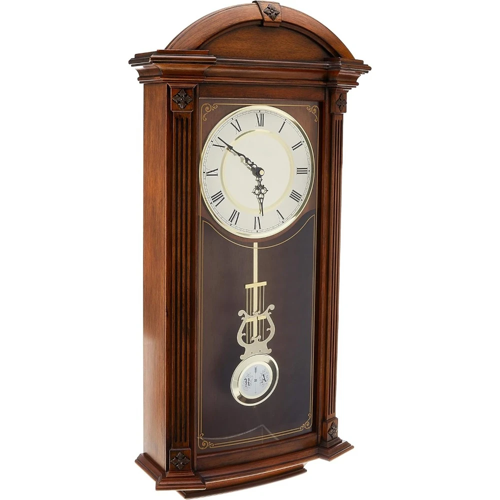 Hartwick Chiming Clock, Walnut 29.75 x 14 x 5.5