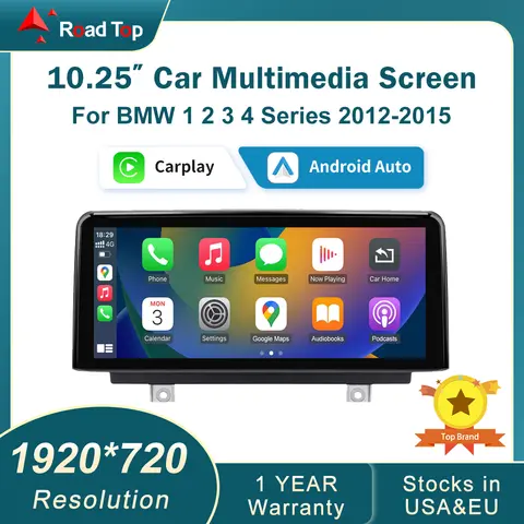 Wireless CarPlay Android Auto Multimedia Linux Screen For BMW 1 2 3 4 Series F20 F21 F22 F30 F31 F32 F33 NBT System