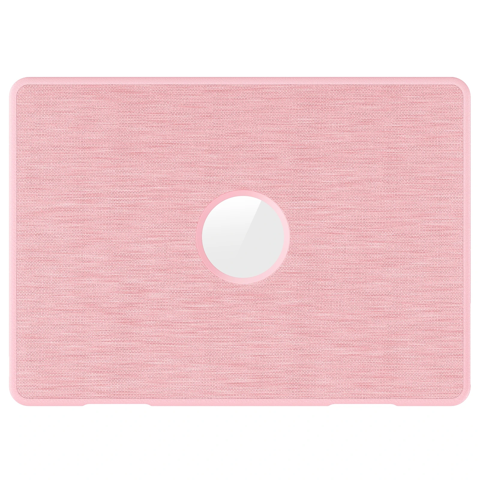 For MacBook Air 13 inch (2020) / (2018) (A2337 M1 A2179 A1932) Laptop Case with Logo View / Kickstand PC TPU Cloth Shockproof Co