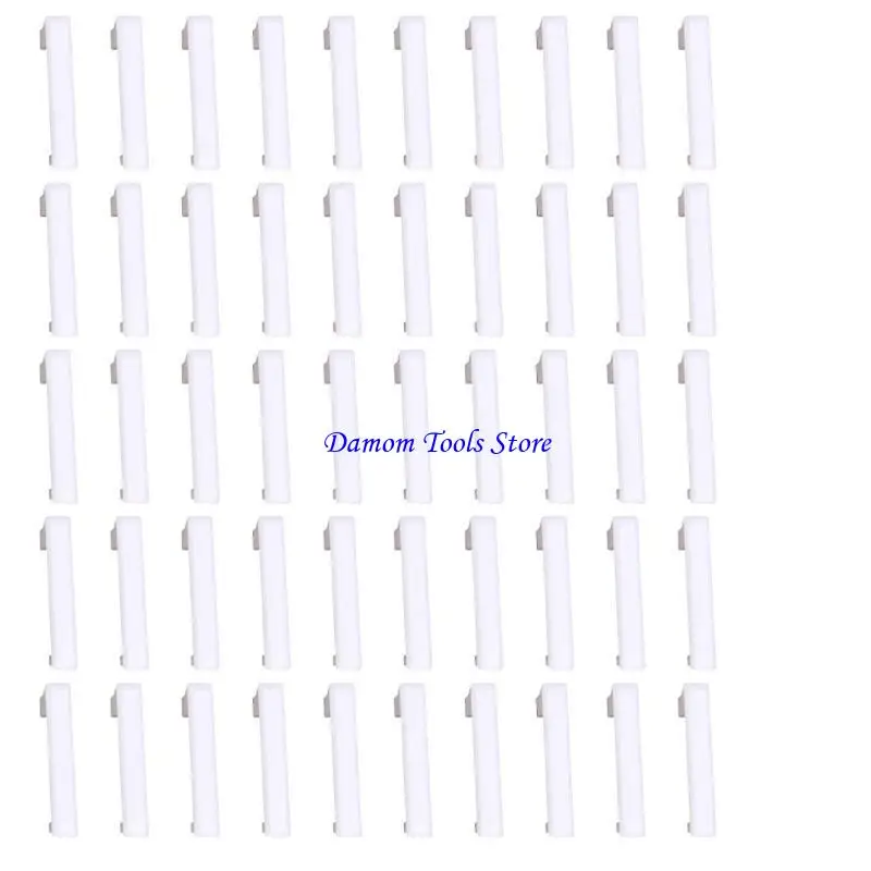 57BE Pack of 50 Multipurpose Brush Faceplates Wall Plate for Cable Managements