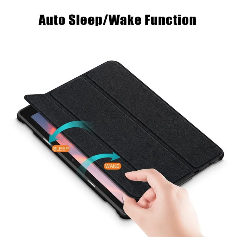 For Amazon Fire HD 7 Case 2017 2019 7th 9th Gen 7'' Tri-Fold PU Leather Stand Cover Sleep/Wake Shockproof Kindle Fire Funda