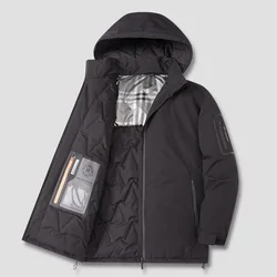 2024 winter fashion cotton-padded men plus size loose casual cotton-padded trend hooded sports bread wear warm clothing