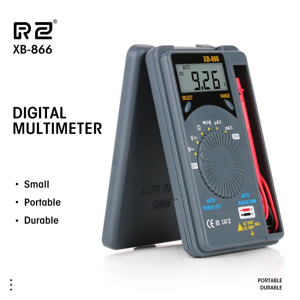 Digital Multimeter Auto Range AC/DC Pocket Ammeter Voltmeter Tester Tool Meter Multimetro