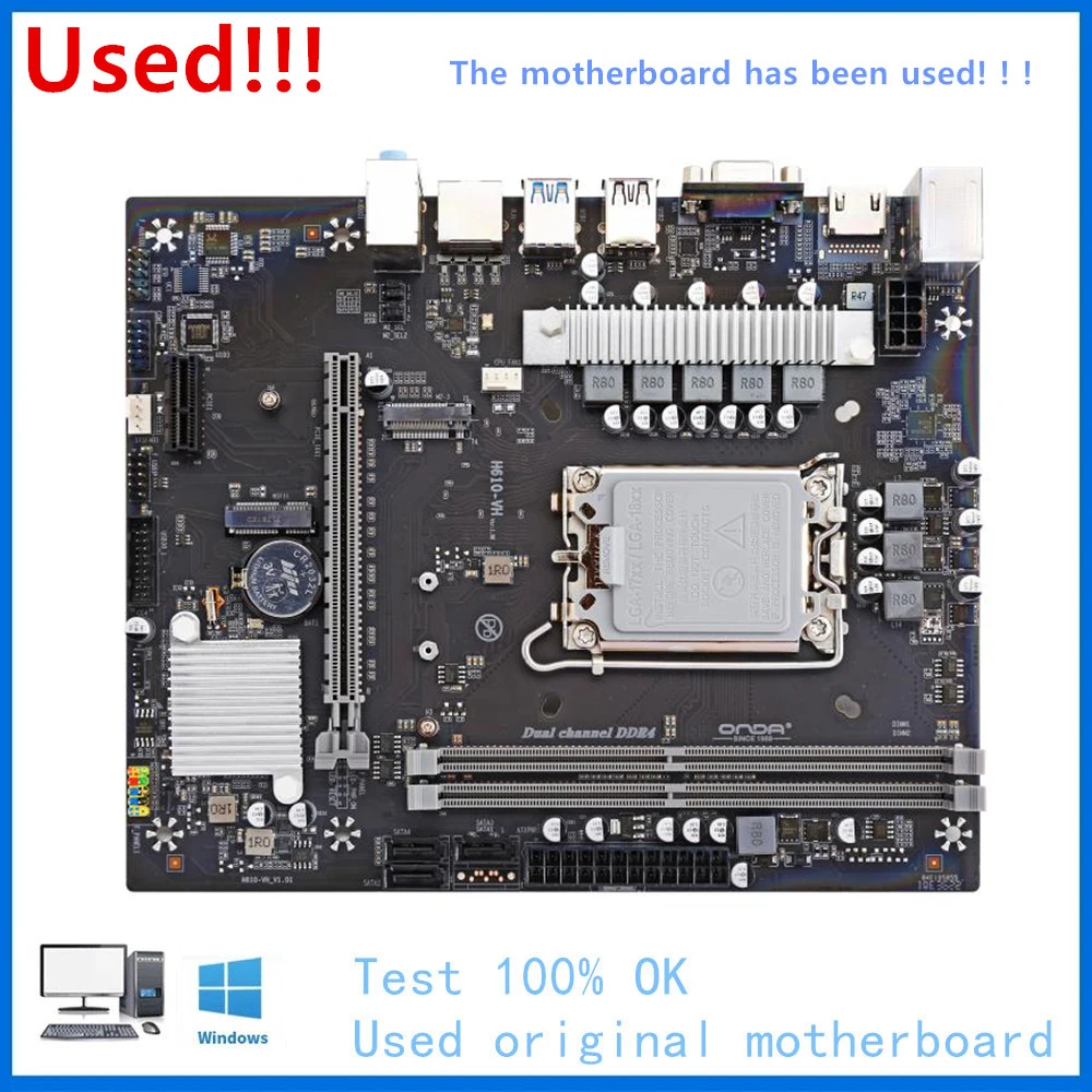 12th Gen H610 Motherboard Used For ONDA H610-VH-B Motherboard Socket LGA1700 DDR4 Desktop Mainboard