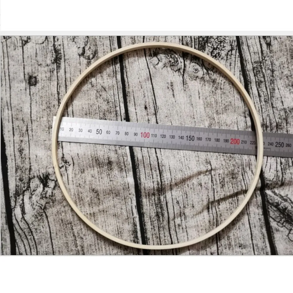 10Pcs 13Cm Round Bamboo Dreamcatcher Ring DIY Accessories for Dream Catchers Mandalas Curtain Ringer Handwork Frame Home Decor