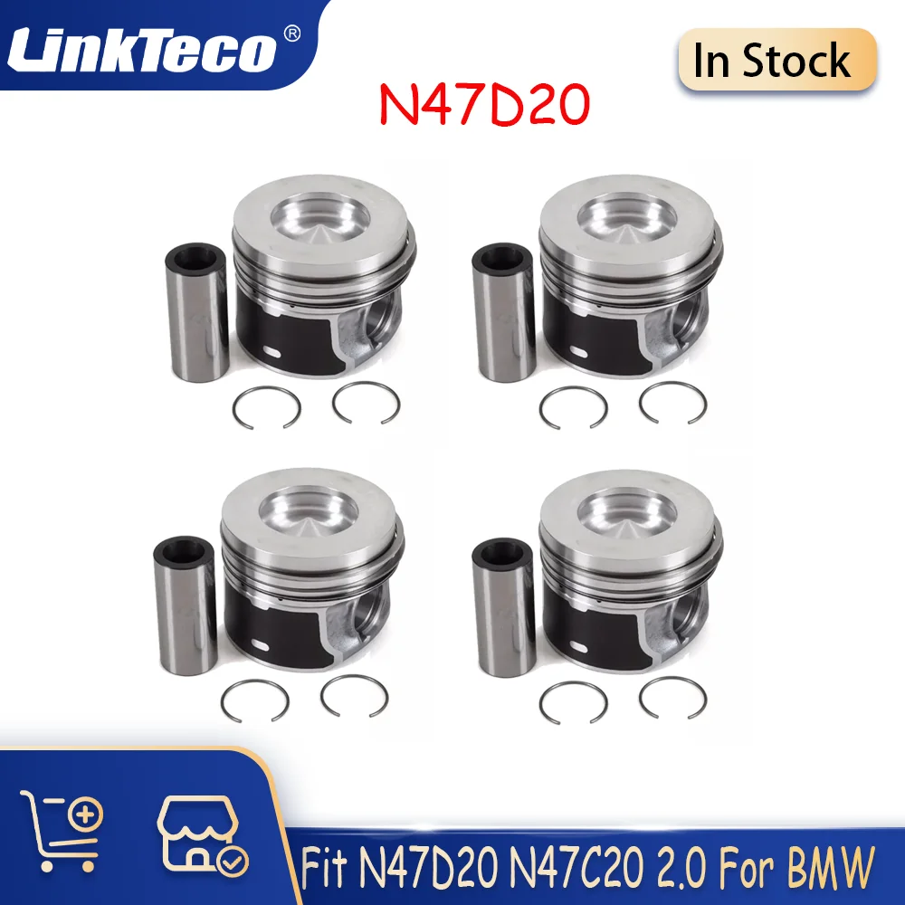 84MM Piston Set For BMW X1 X3 X5 2.0 N47 B47 Diesel Engine N47D20A N47D20B N47D20C N47D20D 11257812636 - Std