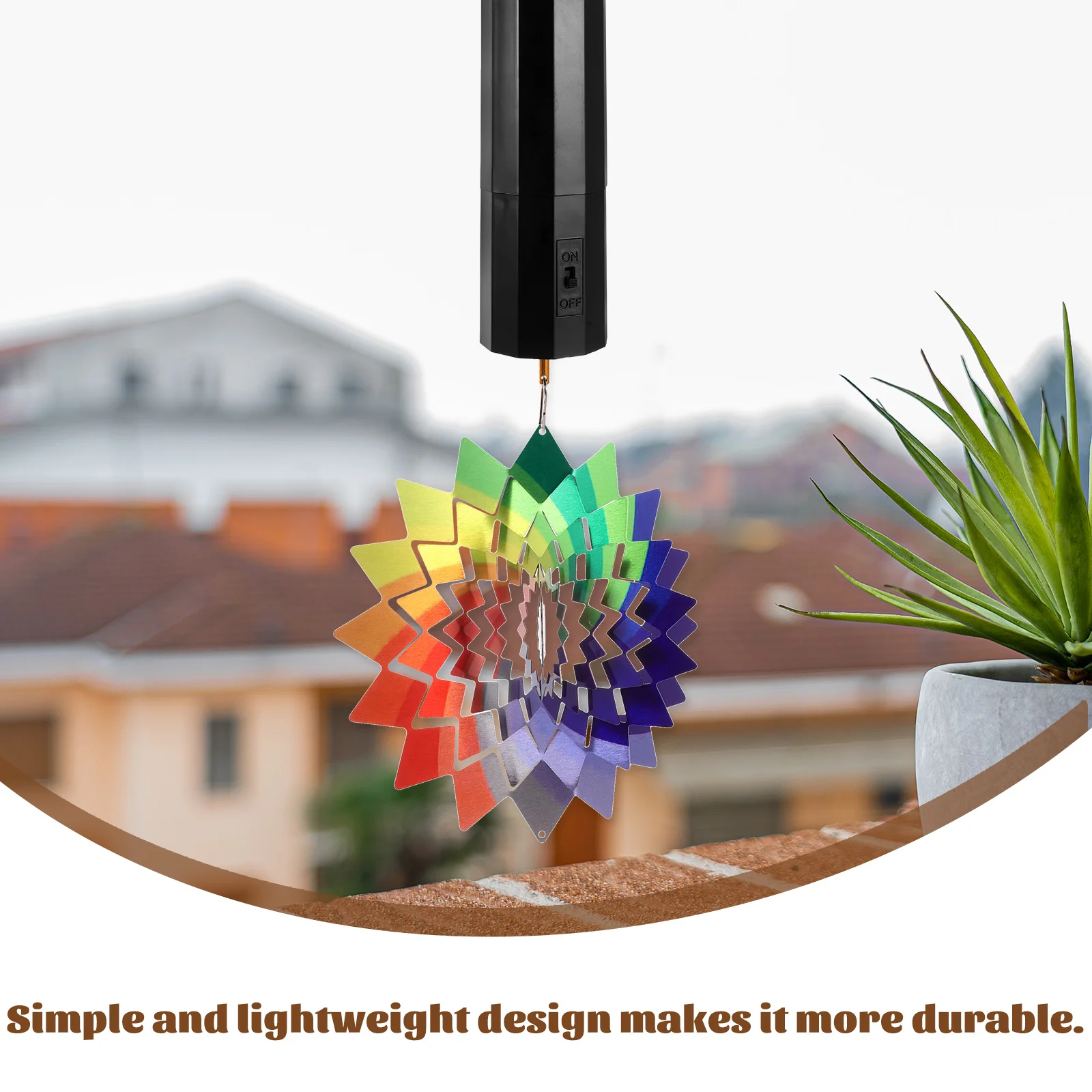

Rotating Wind Chime Motor Powered Electric Machine For Indoor Outdoor Decoration Ornament Spinners Hanging Motor Tool