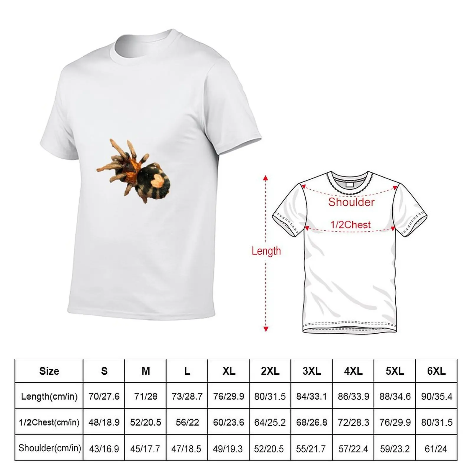Cyriocosmus elegans Tarantula T-Shirt t shirts with prints t shirts for man pack cotton t shirts for man cotton funny T-shirt