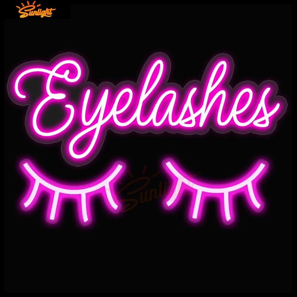 

Eyelashes Neon Sign, Beauty Lashes LED Sign, Custom Sign for Store, Lashes Studio Sign, Led Neon Light Wall Decor