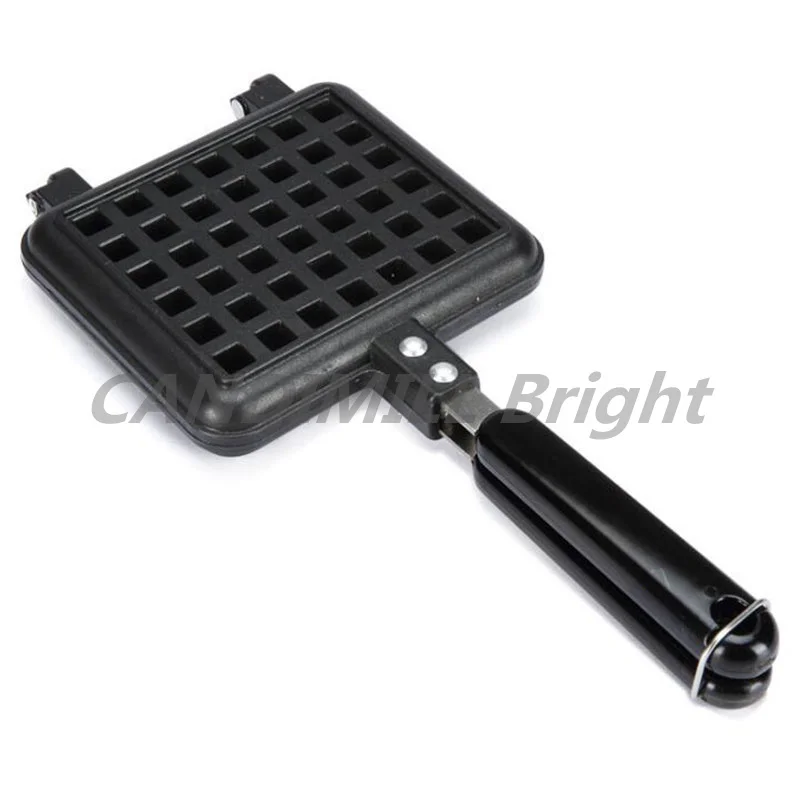 ครัวเรือนวาฟเฟิลแม่พิมพ์ทำขนมอบแก๊ส Non-Stick Waffle Maker แม่พิมพ์ถาดแม่พิมพ์กดแผ่นเหล็กวาฟเฟิลครัวเครื่องมือทำขนมอบ