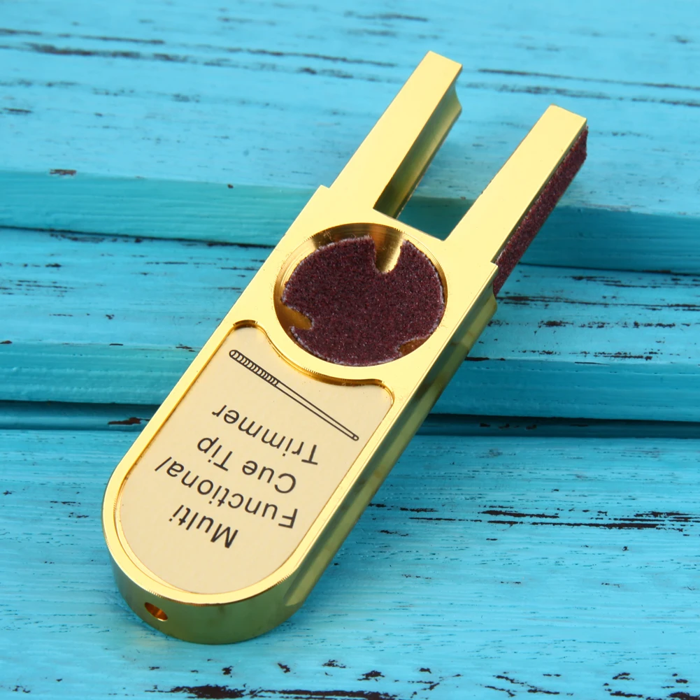 U-vormige Biljart Pool Cue Tip Shaper Tool Cue Tip Scuffer Burnisher Pool Cue Tips Scherper voor Biljartsport