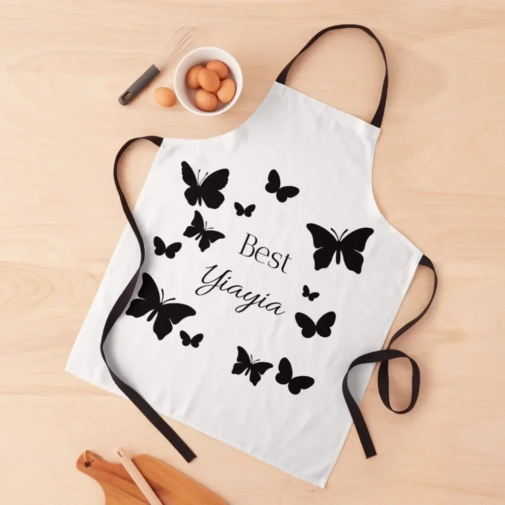 

Best Yiayia - Greek Grandmother Apron man chef uniform professional kitchen Kitchen Women esthetician Apron