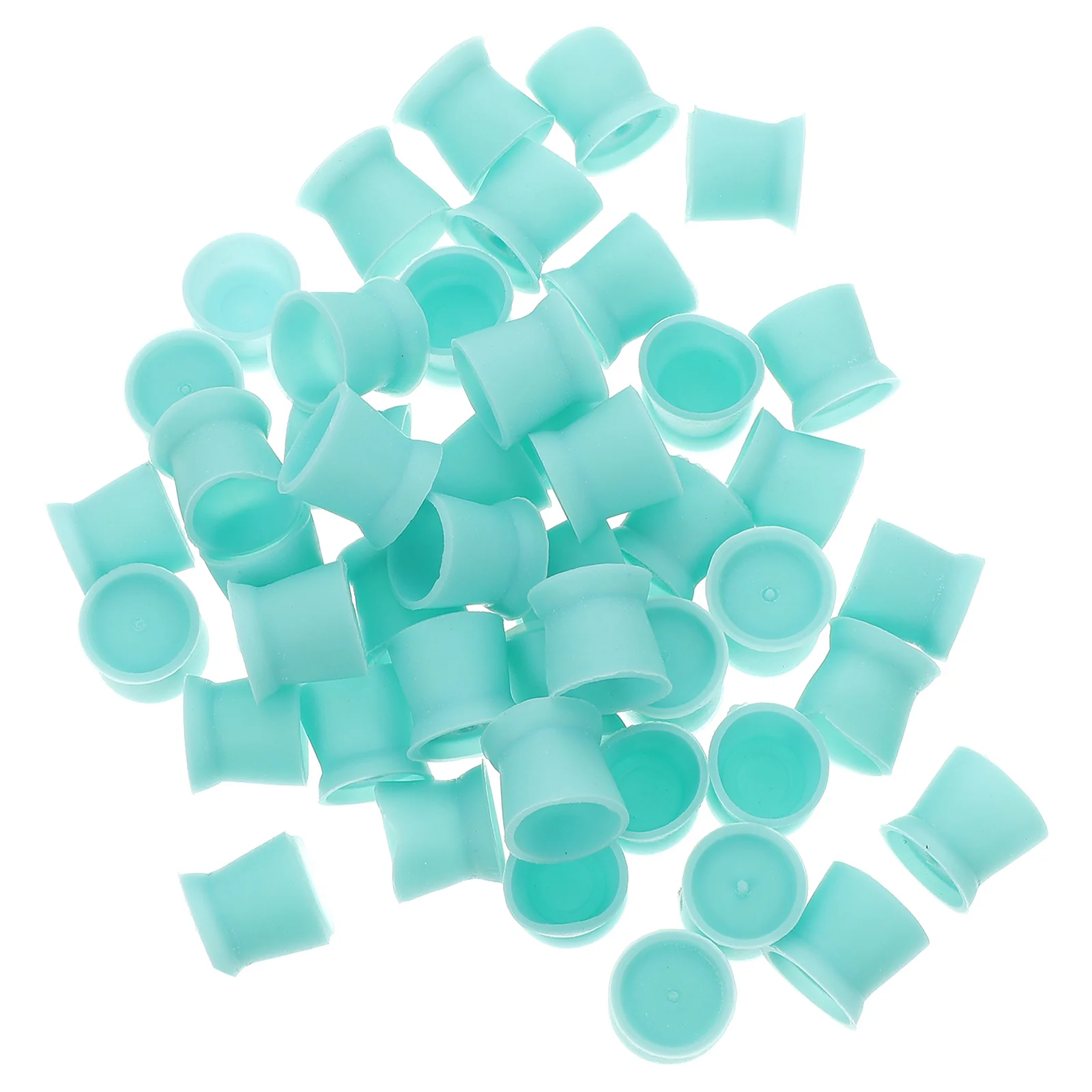 300 قطعة أكواب الصباغ السيليكون المتاح حاويات حبر الوشم لصالون Microblading استخدام قاعدة مسطحة لوازم الوشم دائم