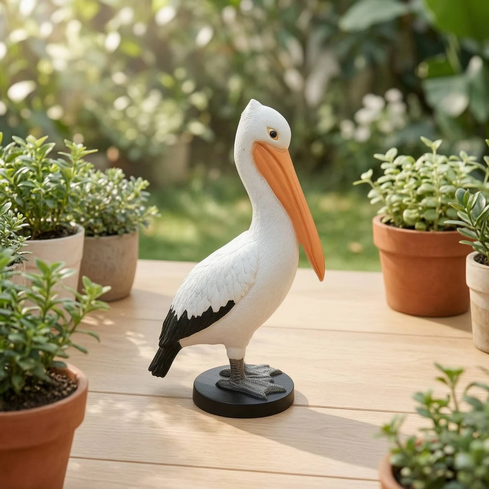 Seabird Figurine Figurine Coastal Seabird Figurine Statue Decor Nautical Rustic for Bird Lovers, Entry Table, Patio