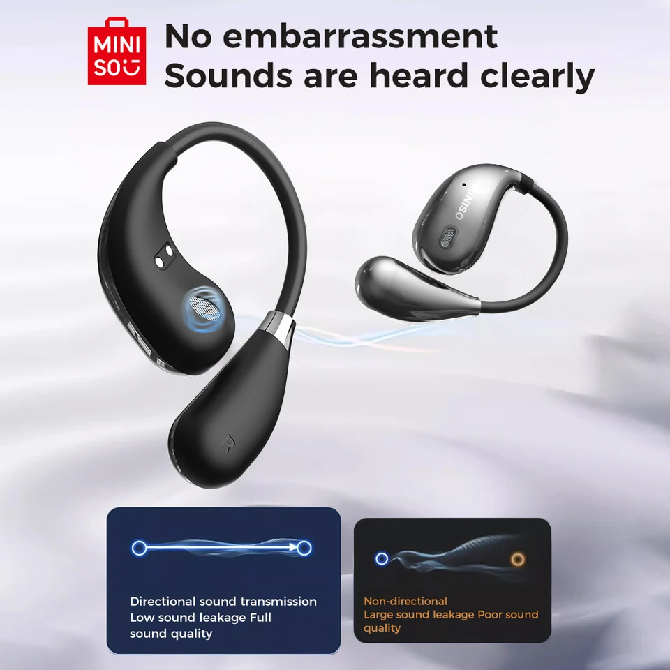 MINISO X33 Earphone Bluetooth 5.4 True Wireless Earbuds Low