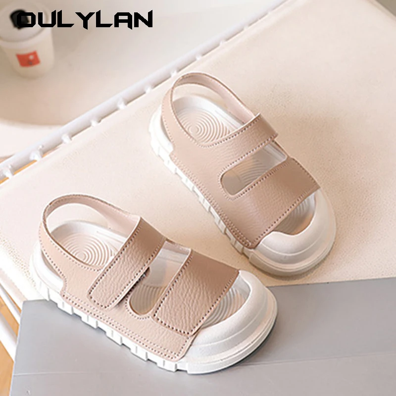 New Boys' Sandals Summer Large, Medium, and Small Children's Korean Version Casual Non slip Soft Sole Student Boys' Beach