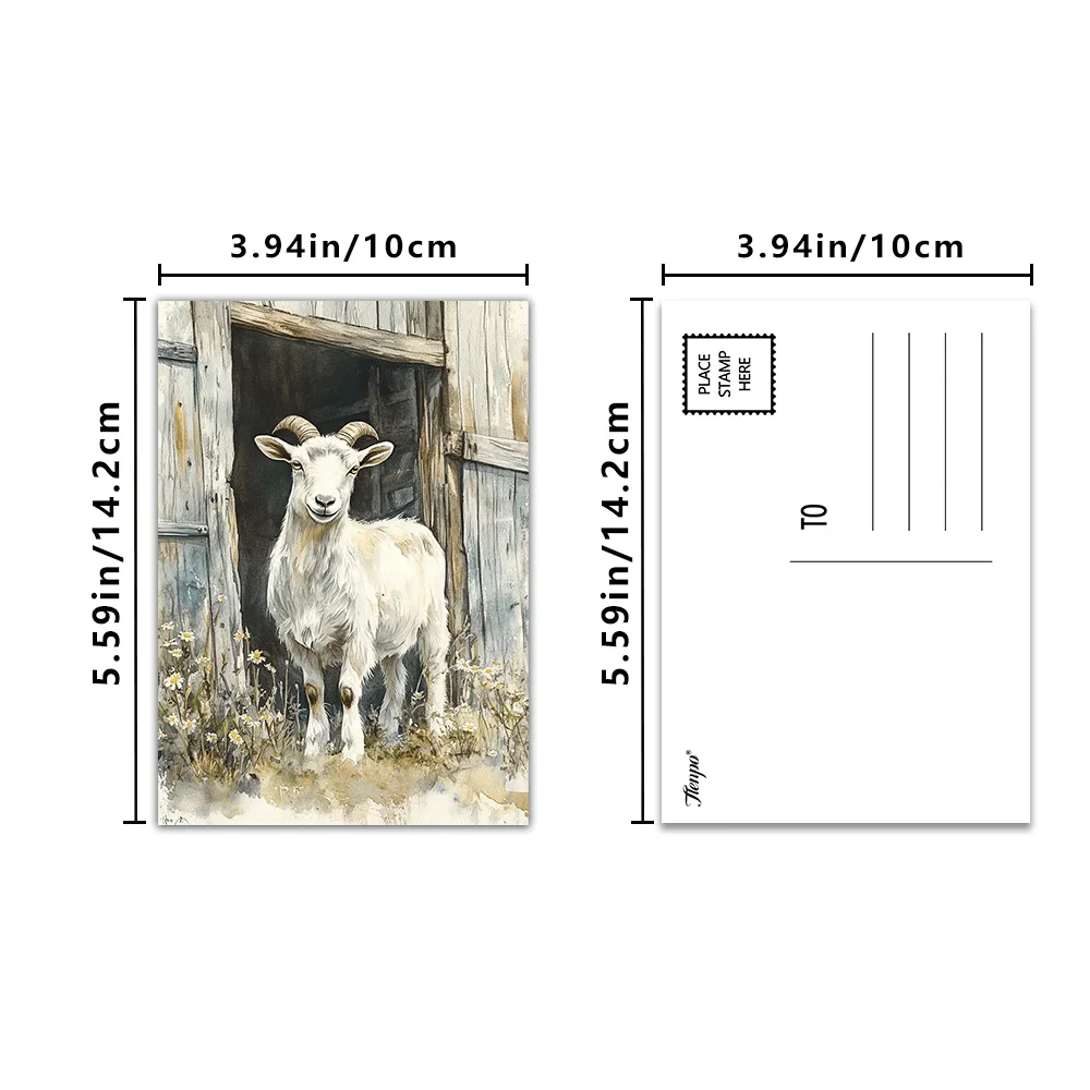 

32pcs, country life, postcards, decoration/greeting cards/postcards, high-definition printing, collectible and mailable