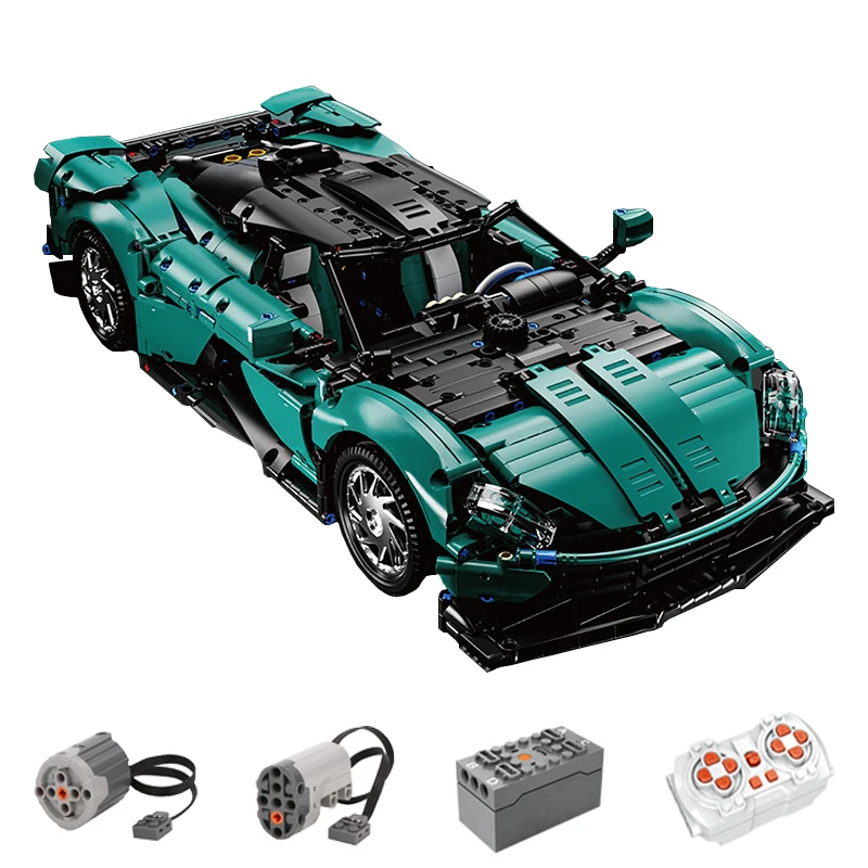 

IN STOCK 1:10 Technical Remote Control Sports Car Building Blocks Model MOC Racing Bricks Assembling Kids Toys Birthday Gift Set