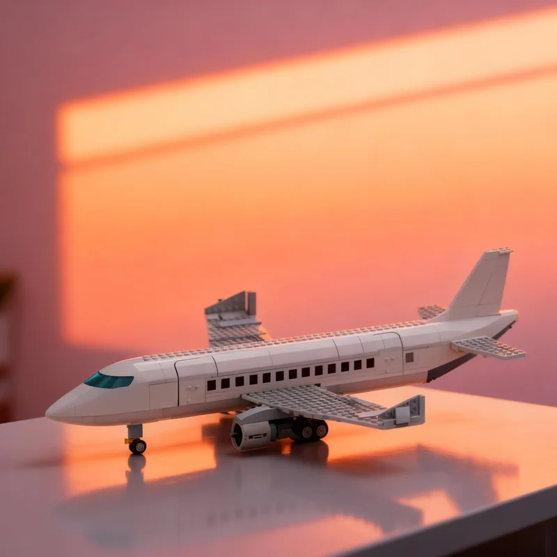 311pcs MOC City Airport Airbus Model Building Blocks Christmas Gifts Toys Architecture Assemble DIY Education Creative Idea