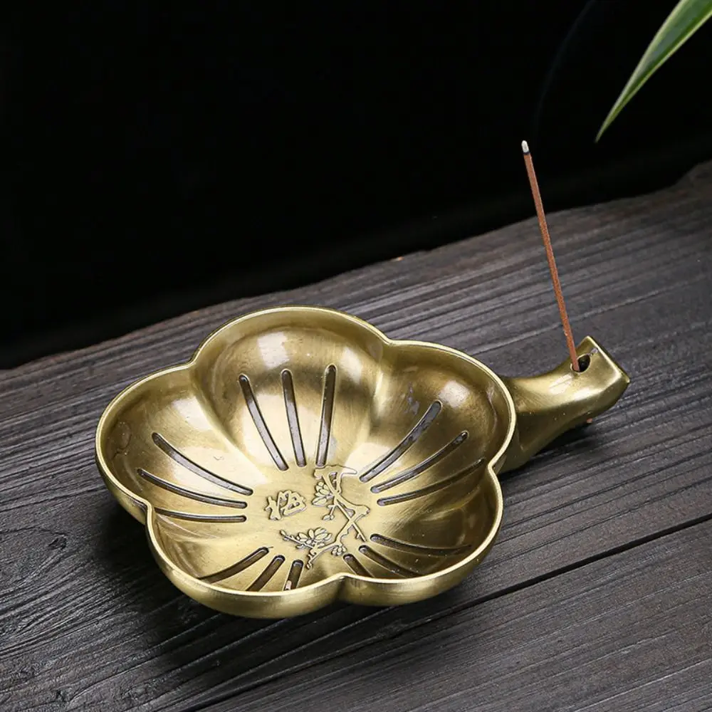 Home Office Dekor Sandelholz Spule Basis Poröser Buddhismus Lotus Räuchergefäß Räucherstäbchen Platten Räuchergefäße